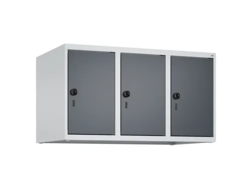 opzetkast,v. locker,3vak.,vak B 300mm,HxBxD 500x900x500mm,draaigrendel