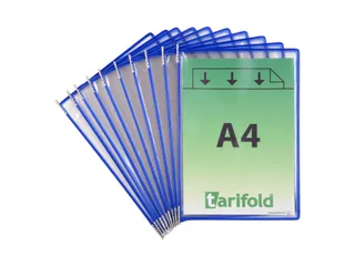 Zichtpaneel Tarifold A4 verticaal 230x343mm Blauw 10 stuks - 4