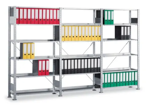 Magazijnstelling Complete Aanbieding 1xbasis-2x Aanbouwstelling Inhaak