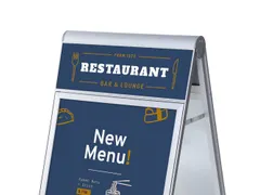 Topbord voor stoepbord 'Design Compasso' A1