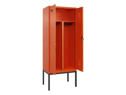PBM-locker,HxBxD 2120x800x500mm,2vak,vak B 400mm,draaigrendel
