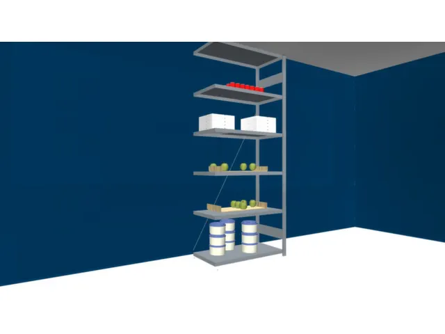 Rayonnage En Acier Sans Boulons élément Suivant H x l x p 2500 