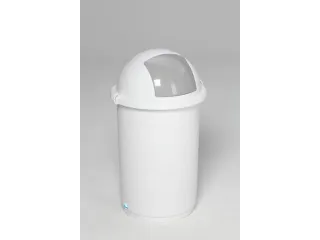 Afvalverzamelaar Kunststof 50 Liter 760 x 410 mm Inworpklep Wit - 2