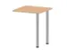 table de rallonge,haut. régl.,HxlxP 720-840x600x600mm,NE-érable