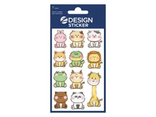 Glossy etiket Z-design Dieren , pakje à 1 vel - 1
