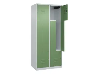 Z-garderobekast,HxBxD 1850x800x500mm,vak B 200/400mm,cil.-slot - 2