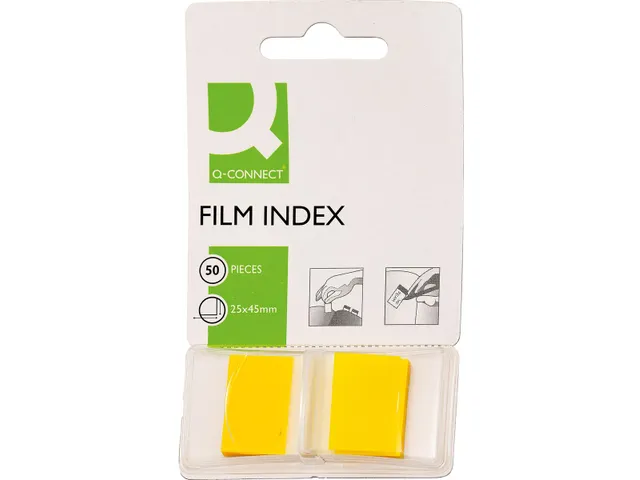 Index 25x45mm 50 Tabs Geel