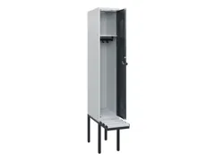 locker met bank,HxBxD 1950x300x815mm,1vak,vak B 300mm,draaigrendel
