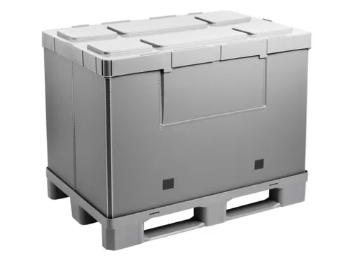 Vouwbare Palletbox Pp/pe Hxlxb 940X1200X800Mm 675L 3Sledepoten