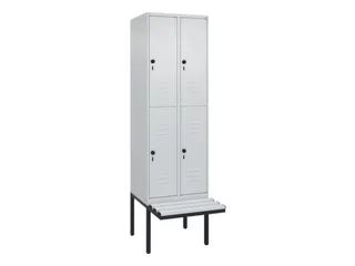 Dubbeldekse dekenkist,HxBxD 2120x600x815mm,2x2vak.,vak B 300mm - 1