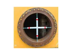 Rozell Safety Multi Barrier verstelbare afsluiting kruisvorm, wit/rood