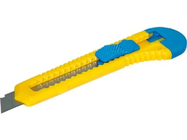 Cutter De Bureau, 18 Mm, Bleu-Jaune