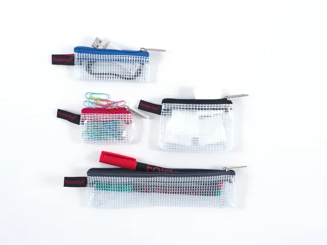 Quatre mini-pochettes Foldersys PVC assorti