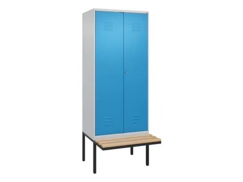 locker voor scheiding van kleding,HxBxD 2120x800x815mm,2vak