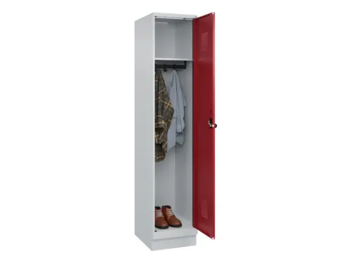 locker,HxBxD 1950x400x500mm,1vak,vak B 400mm,draaigrendel,sokkel
