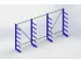 Rayonnage canitlever universel HxlxP 2000x4050x630mm 6bras (pied inclu