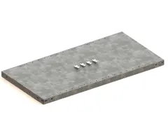 legbord,v. inhaakstelling,BxD 1000x500mm,vakl. 100kg