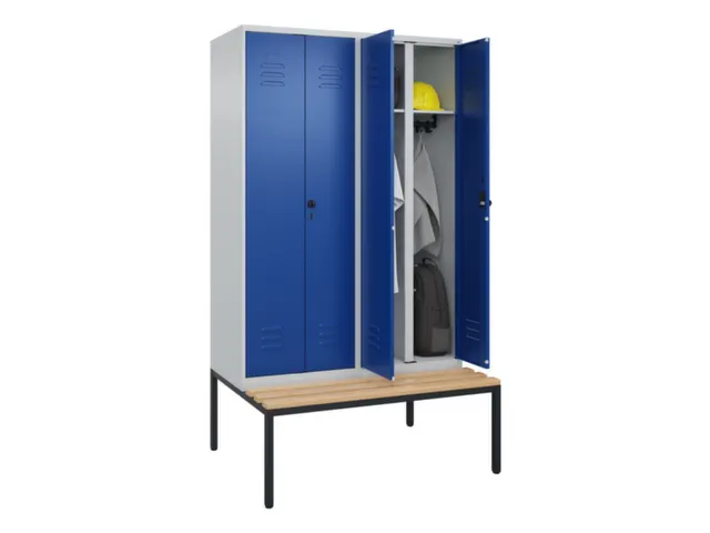 locker voor scheiding van kleding,HxBxD 2120x1200x815mm,4vak