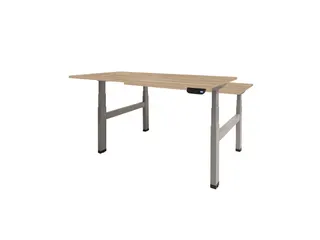 Dextro Plus Duo Zit-sta Bureau Elektrisch 160x80 honey castello alu - 1