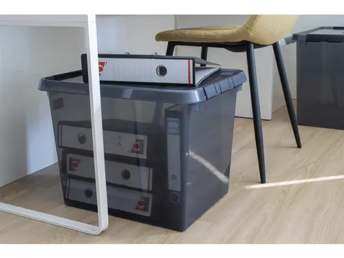 Comfort Line opbergbox 52L transparant grijs - 50x40x38cm