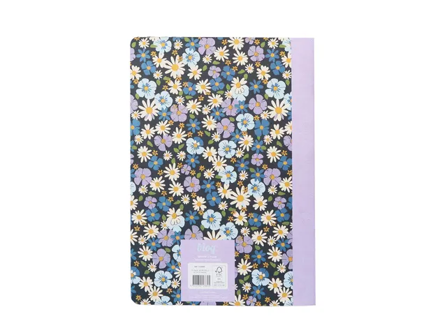 Cahier d'exercices B'LOG FLOWERS A5 ligne 48v 90gr rétractable 2 pcs