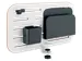 Ergo bureau ophangbord, klein, ft 42 x 25 cm