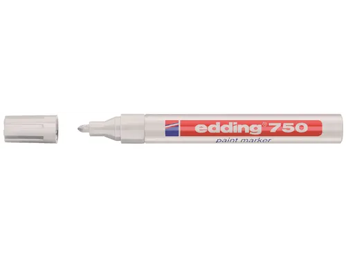 Viltstift edding 750 lakmarker wit 2-4mm blister