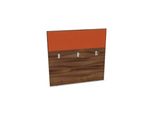 baliepaneel bureau aanbouw achter NP-tiepolo nut BN3012-oranje 1200mm