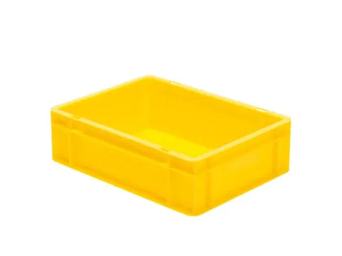 Euronorm-stapelbak 10l 120x400x300mm Wanden/bodem Gesloten Geel