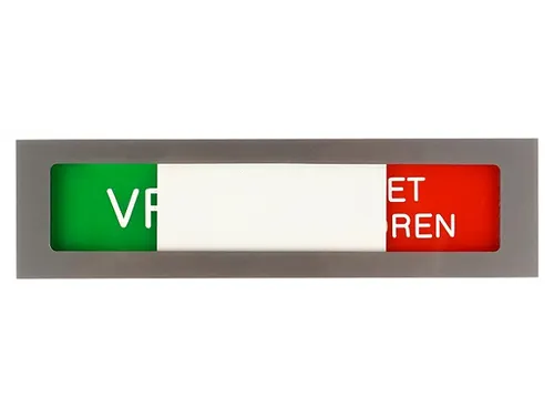 Infobord Deurbordje Niet Storen Groen Rood 150x40mm