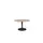Linesto Vergadertafel Vaste Hoogte 120 Rond Havana/Kersen 25mm Zwart