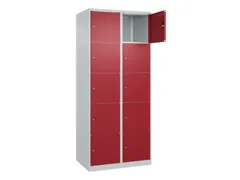 lockerkast,HxBxD 1850x800x500mm,2x5vakken,vak B 400mm,cil.-slot