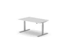 Elektrisch ihv bureau,HxBxD 650-1310x1400x900mm,blad wit