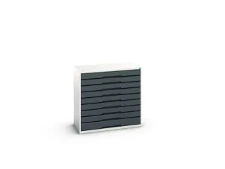 ladekast HxBxD 1000x1050x550mm 9laden romp RAL7035 front RAL7016 - 2