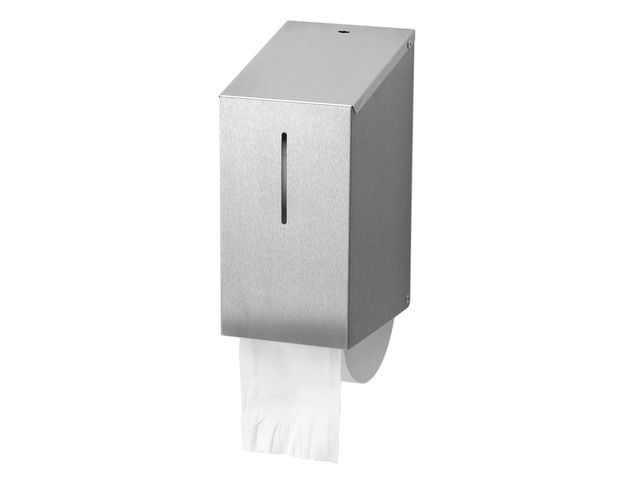 Sanfer S1419338 doppentoiletrol dispenser RVS | ToiletHygieneShop.nl
