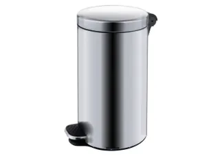 RVS pedaalemmer,12l,HxØ 400x250mm,binnenbak kunststof,romp mat - 1