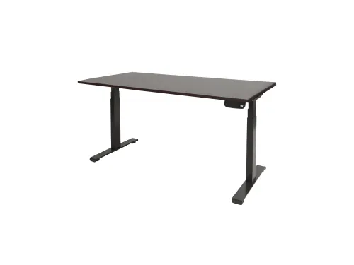 Elektrisch Bureau Dextro Plus 200x100cm Frame Zwart Blad Logan Eik