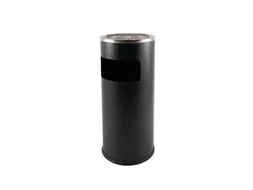 Afvalbak met asbak BRASQ 11 liter AT500 zwart
