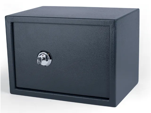 Kluis Pavo 352x250x250mm met stersleutel donkergrijs