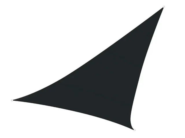 Voile solaire perméable triangulaire 3,6x3,6x3,6m Anthracite