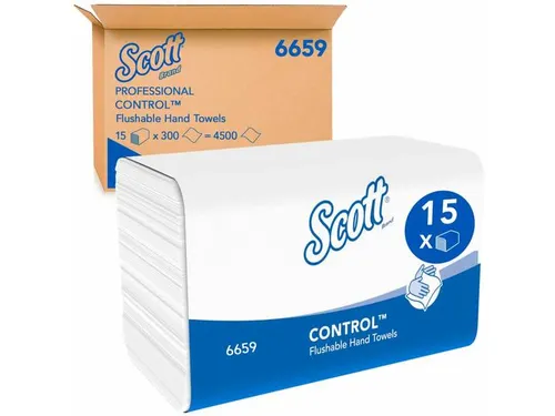 Scott 6659 Handdoek Intergevouwen Wit 1-Laags