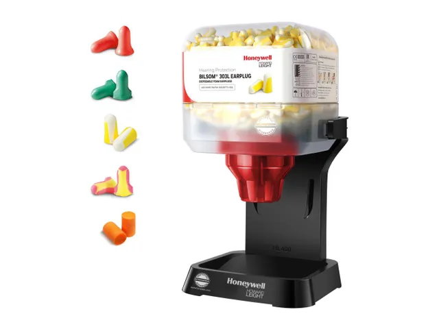 Honeywell HL400 Lite dispenser en 400 paar Bilsom oordoppen, SNR 33 dB