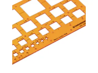 Sjabloon Standardgraph quadraad 2-30mm - 4
