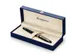 Stylo plume Waterman Expert Noir Laqué GT Medium encre bleue