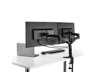 Dual Monitor Arm Scharnierend Bureau Monteerbaar 2 schermen - 11