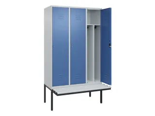 locker voor scheiding van kleding,HxBxD 2120x1200x815mm,3vak - 2