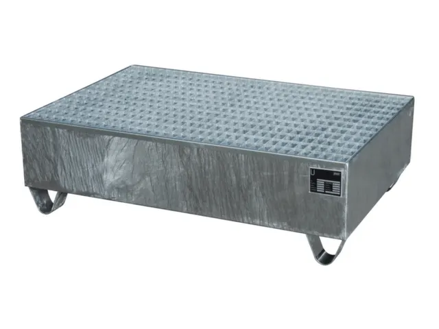 Systeem-Opvangbak Verzinkt 2x 200l 215l 360x 1200x 800mm Rooster