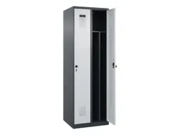 locker voor scheiding van kleding,HxBxD 1850x600x500mm,2vak