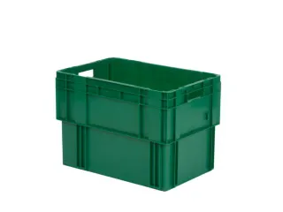 Euronorm Draaistapelbak Pp Hxlxb 420X600X400Mm 80L Groen - 1