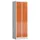 garderobekast 1800x590x500mm 2vak klink sokkel romp RAL7035 RAL3000